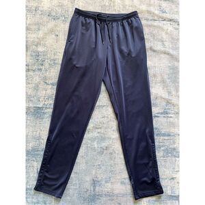 Umbro Blue Zippered Hem Elastic Waist Athletic Track Pants Large